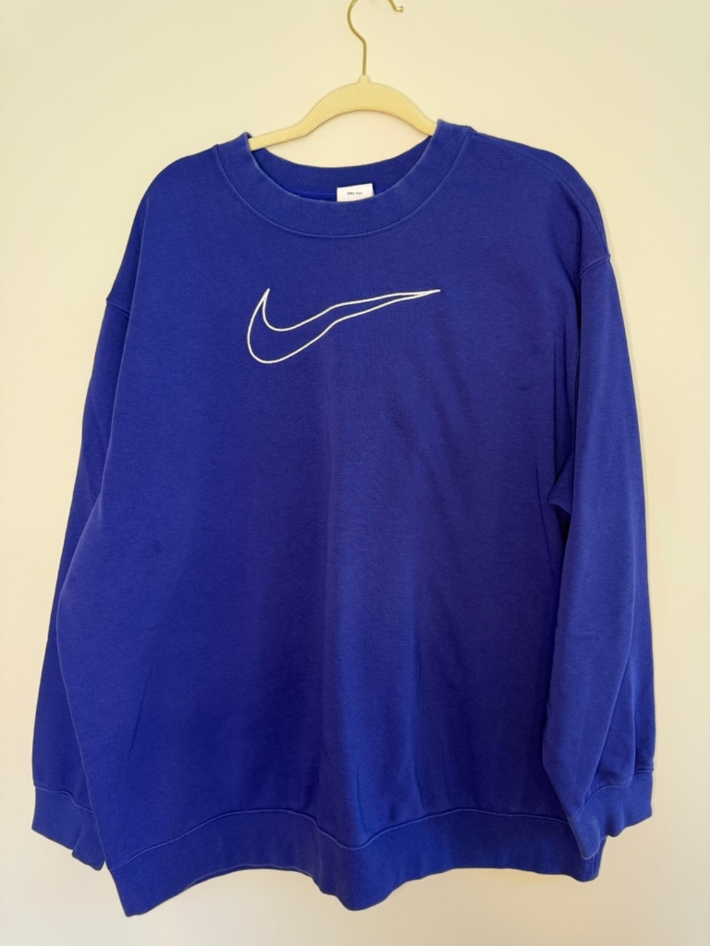 Nike Women’s Purple Crewneck Sweatshirt with White Swoosh